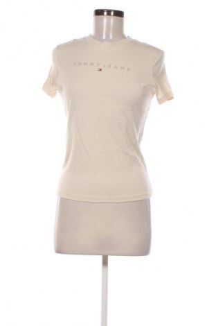 Γυναικείο t-shirt Tommy Jeans, Μέγεθος M, Χρώμα  Μπέζ, Τιμή 47,99 €