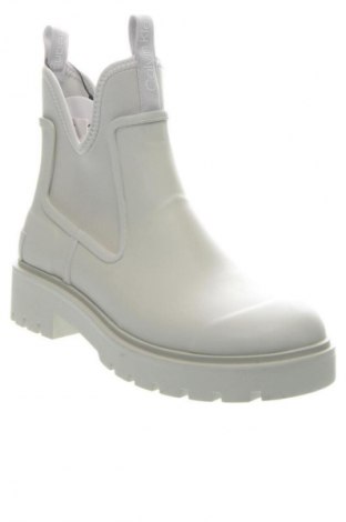 Damen Stiefeletten Calvin Klein Jeans, Größe 38, Farbe Ecru, Preis 127,99 €