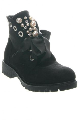 Дамски боти Ideal Shoes, Размер 39, Цвят Черен, Цена 60,99 лв.