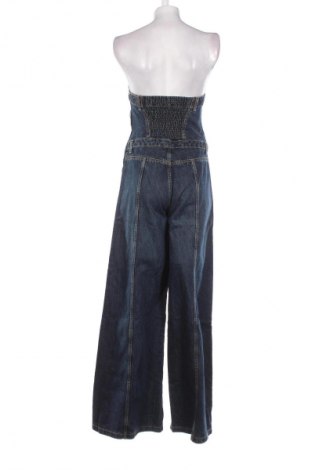 Дамски дълъг гащеризон Zara, Размер M, Цвят Син, Цена 34,99 лв.