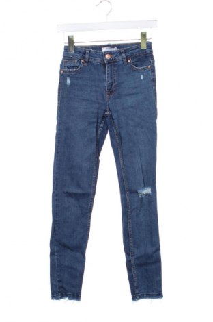 Blugi de femei Bershka, Mărime XS, Culoare Albastru, Preț 76,32 Lei