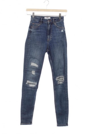 Blugi de femei Bershka, Mărime XXS, Culoare Albastru, Preț 52,63 Lei