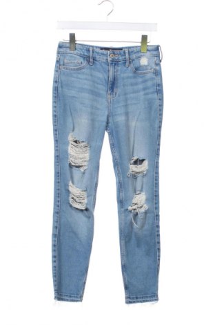 Damskie jeansy Hollister, Rozmiar XS, Kolor Niebieski, Cena 94,00 zł