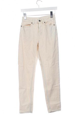 Damskie jeansy Terranova, Rozmiar XS, Kolor ecru, Cena 43,99 zł
