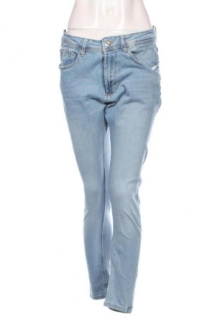 Damskie jeansy Zara, Rozmiar L, Kolor Niebieski, Cena 62,07 zł