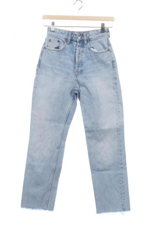 Damskie jeansy Zara, Rozmiar XXS, Kolor Niebieski, Cena 62,07 zł