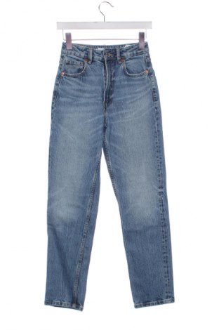 Damskie jeansy Zara, Rozmiar XXS, Kolor Niebieski, Cena 62,07 zł