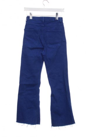 Blugi de femei Zara, Mărime XS, Culoare Albastru, Preț 70,97 Lei