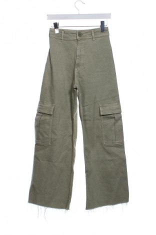 Dámské džíny  Zara, Velikost XS, Barva Zelená, Cena  346,00 Kč