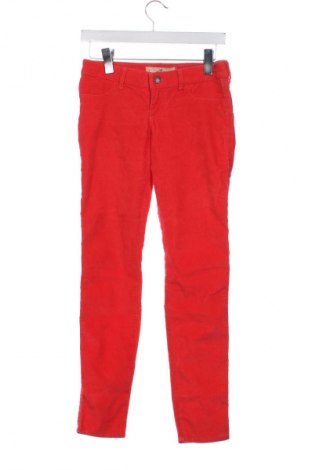 Дамски джинси Hollister, Размер XS, Цвят Червен, Цена 48,88 лв.