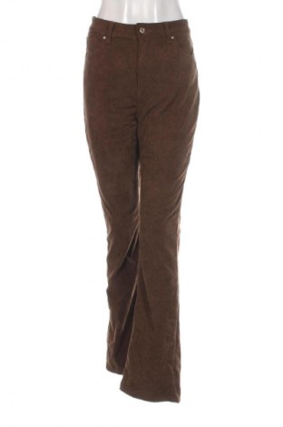 Pantaloni de velvet de femei SHEIN, Mărime M, Culoare Maro, Preț 36,99 Lei