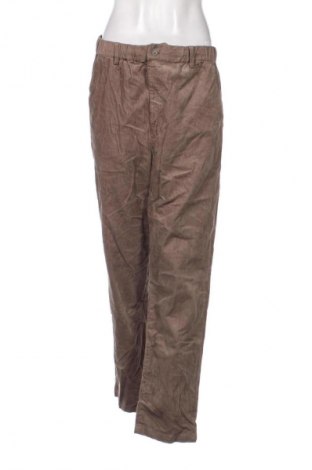 Pantaloni de velvet de femei Unbranded, Mărime L, Culoare Maro, Preț 47,99 Lei