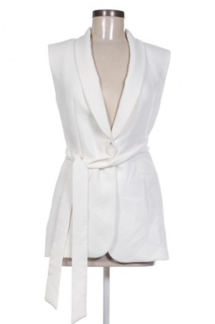 Дамски елек Zara, Размер XS, Цвят Бял, Цена 52,80 лв.