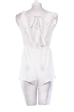 Дамски къс гащеризон Fb Sister, Размер S, Цвят Бял, Цена 19,99 лв.