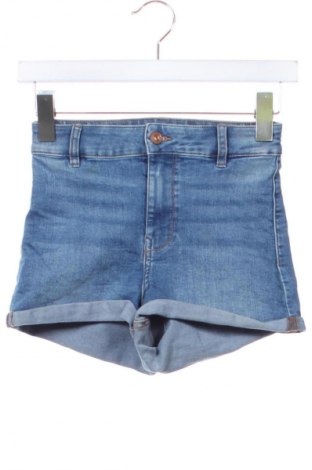 Дамски къс панталон H&M Divided, Размер XS, Цвят Син, Цена 13,99 лв.