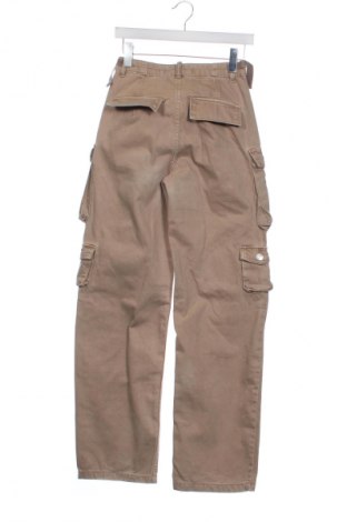 Damskie spodnie Bershka, Rozmiar XXS, Kolor Beżowy, Cena 66,67 zł