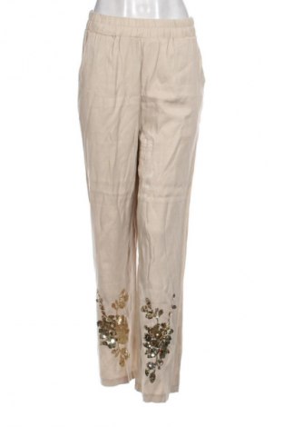 Pantaloni de femei Unbranded, Mărime L, Culoare Bej, Preț 76,32 Lei