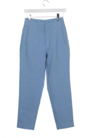 Damskie spodnie Zara, Rozmiar XS, Kolor Niebieski, Cena 62,07 zł