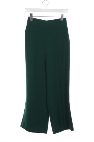 Дамски панталон Zara, Размер XS, Цвят Зелен, Цена 27,00 лв.