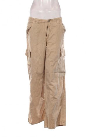 Damskie spodnie Zara, Rozmiar XL, Kolor Beżowy, Cena 62,07 zł