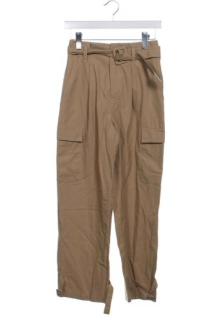 Damskie spodnie Zara, Rozmiar XS, Kolor Beżowy, Cena 62,07 zł