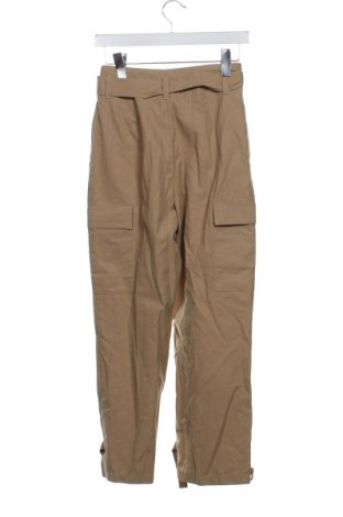 Damskie spodnie Zara, Rozmiar XS, Kolor Beżowy, Cena 62,07 zł