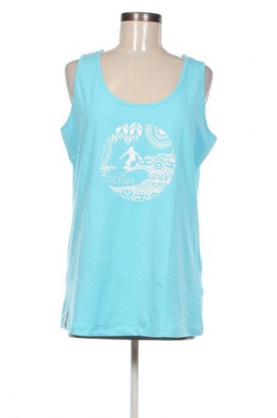 Γυναικείο αμάνικο μπλουζάκι Ocean, Μέγεθος XL, Χρώμα Μπλέ, Τιμή 17,99 €