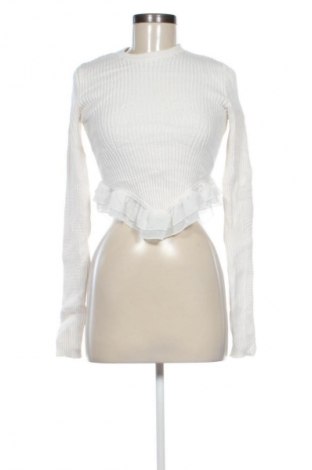 Дамски пуловер Bershka, Размер L, Цвят Екрю, Цена 19,99 лв.