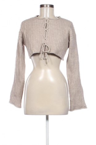 Damski sweter Bershka, Rozmiar S, Kolor Beżowy, Cena 35,99 zł