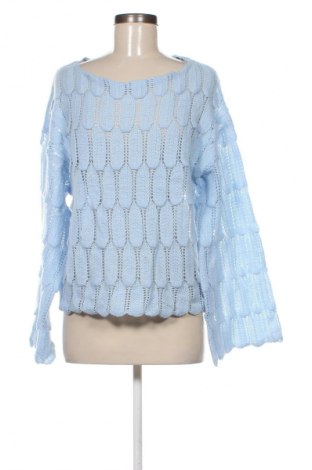 Дамски пуловер ChicMe, Размер M, Цвят Син, Цена 19,99 лв.