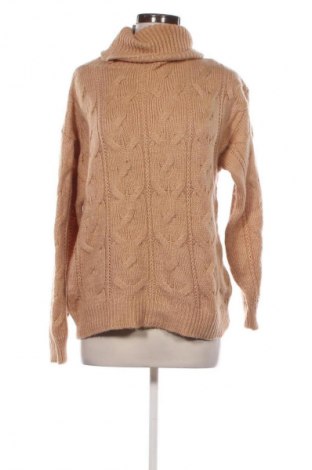 Γυναικείο πουλόβερ Defacto, Μέγεθος M, Χρώμα  Μπέζ, Τιμή 14,83 €