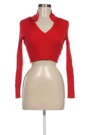 Дамски пуловер H&M Divided, Размер S, Цвят Червен, Цена 29,99 лв.