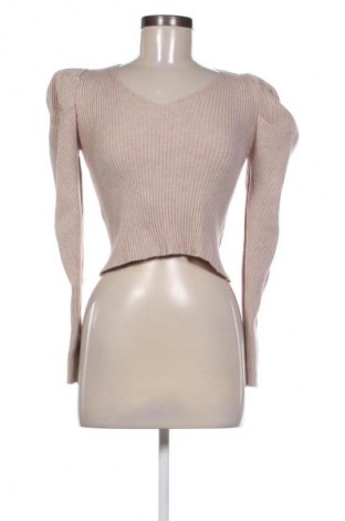 Дамски пуловер SHEIN, Размер S, Цвят Бежов, Цена 28,88 лв.