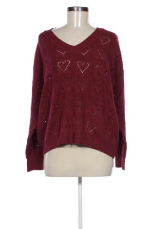 Γυναικείο πουλόβερ SHEIN, Μέγεθος XL, Χρώμα Κόκκινο, Τιμή 10,99 €