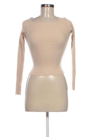 Дамски пуловер Stradivarius, Размер S, Цвят Бежов, Цена 29,00 лв.