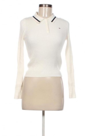 Damenpullover Tommy Jeans, Größe M, Farbe Weiß, Preis 75,99 €