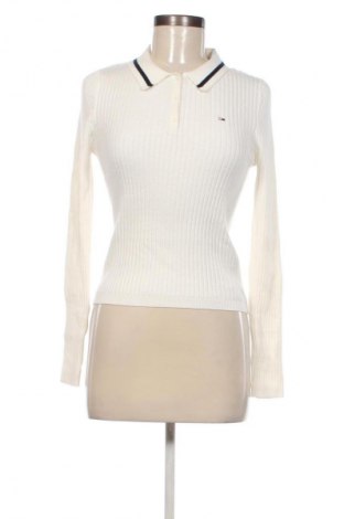 Pulover de femei Tommy Jeans, Mărime L, Culoare Alb, Preț 224,99 Lei