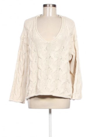 Дамски пуловер Zara, Размер S, Цвят Екрю, Цена 33,99 лв.