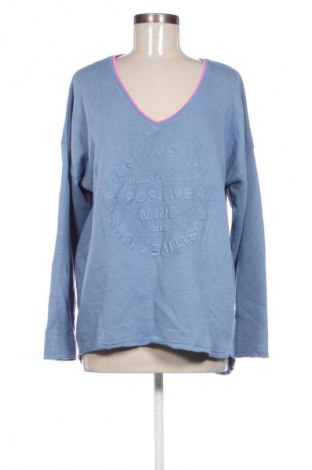 Damenpullover Zwillingsherz, Größe L, Farbe Blau, Preis 61,99 €