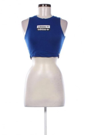 Γυναίκειο αθλητικό τοπ Adidas Originals, Μέγεθος XS, Χρώμα Μπλέ, Τιμή 17,36 €