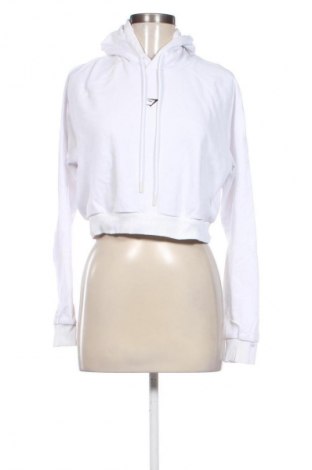 Damen Sweatshirt Gymshark, Größe M, Farbe Weiß, Preis € 21,00