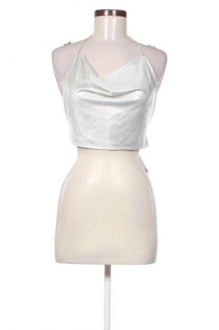 Дамски топ SHEIN, Размер XS, Цвят Сребрист, Цена 23,99 лв.