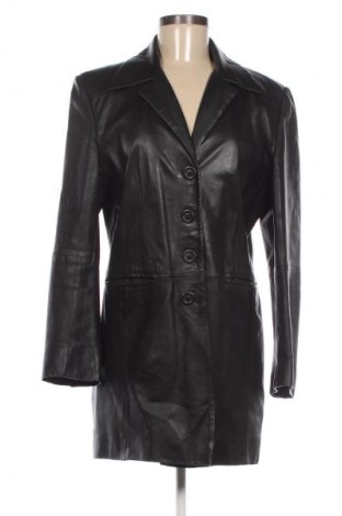 Damski skórzany płaszcz Steve Ketell, Rozmiar M, Kolor Czarny, Cena 494,25 zł