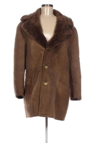 Damski skórzany płaszcz Unbranded, Rozmiar L, Kolor Brązowy, Cena 494,25 zł