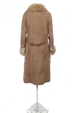 Дамско кожено палто Unbranded, Размер L, Цвят Кафяв, Цена 215,00 лв.