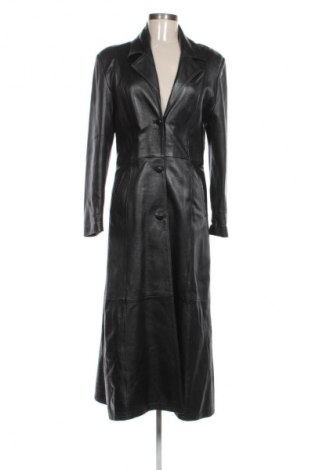 Δερμάτινο γυναικείο παλτό Victoria, Μέγεθος L, Χρώμα Μαύρο, Τιμή 83,99 €