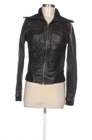 Γυναικείο δερμάτινο μπουφάν Bench, Μέγεθος M, Χρώμα Μαύρο, Τιμή 43,99 €