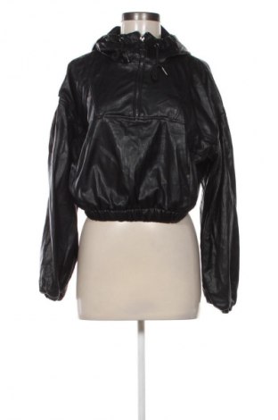 Γυναικείο δερμάτινο μπουφάν Bershka, Μέγεθος M, Χρώμα Μαύρο, Τιμή 29,74 €