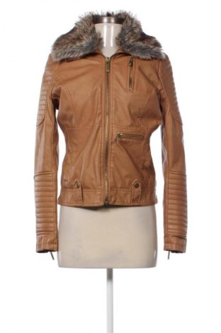 Γυναικείο δερμάτινο μπουφάν Ci Sono, Μέγεθος M, Χρώμα Καφέ, Τιμή 31,71 €