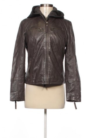 Γυναικείο δερμάτινο μπουφάν Gipsy, Μέγεθος L, Χρώμα Γκρί, Τιμή 224,99 €